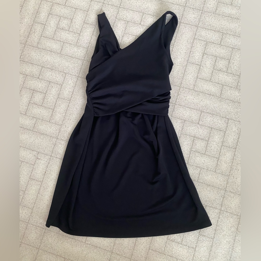 Painted Threads black asymmetrical dress XS